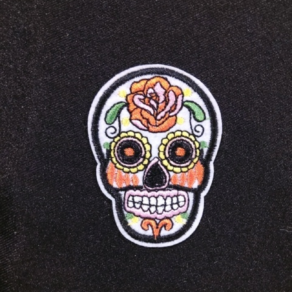 Mexican Colorful Skull Patch Iron On
